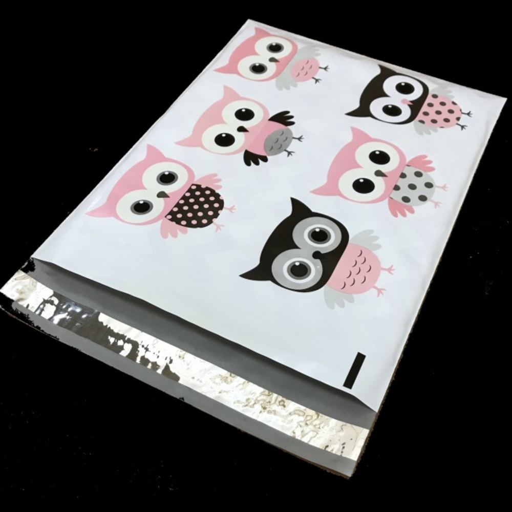 100 (10 x 13) poly mailers - Owls 🦉